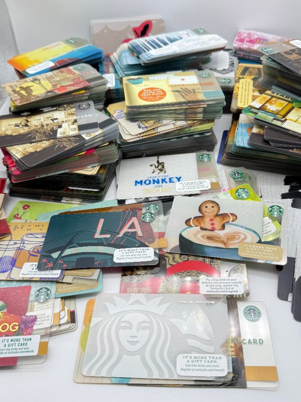 Starbucks Gift Cards Huge Lot of 574 From 2003 to 2019 - New